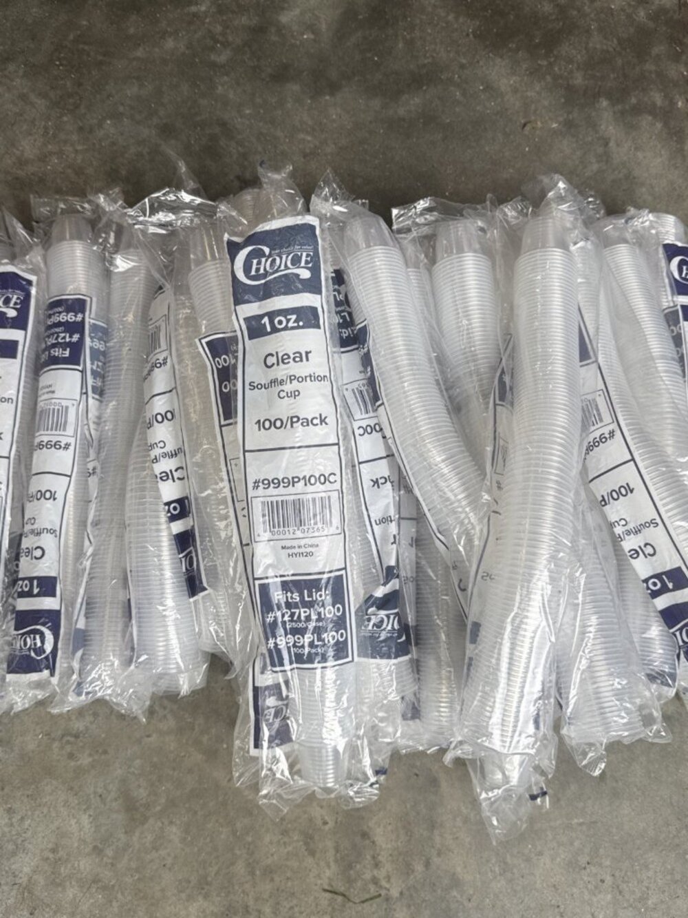 3500 Choice 1 Ounce Clear Serving Cups